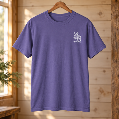 Queen of the Pines Graphic T-Shirt — Vintage Spade Forest Design