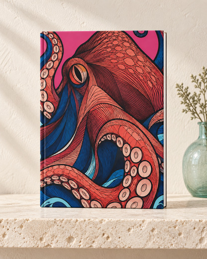 Octopus Tentacles Hardcover Journal | Lined Matte Notebook
