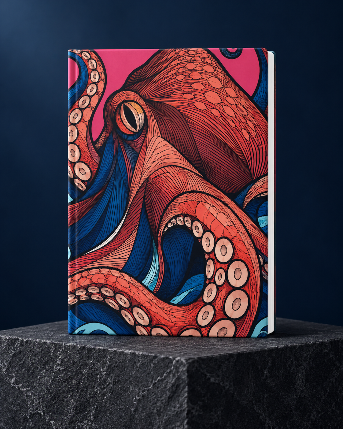 Octopus Tentacles Hardcover Journal | Lined Matte Notebook