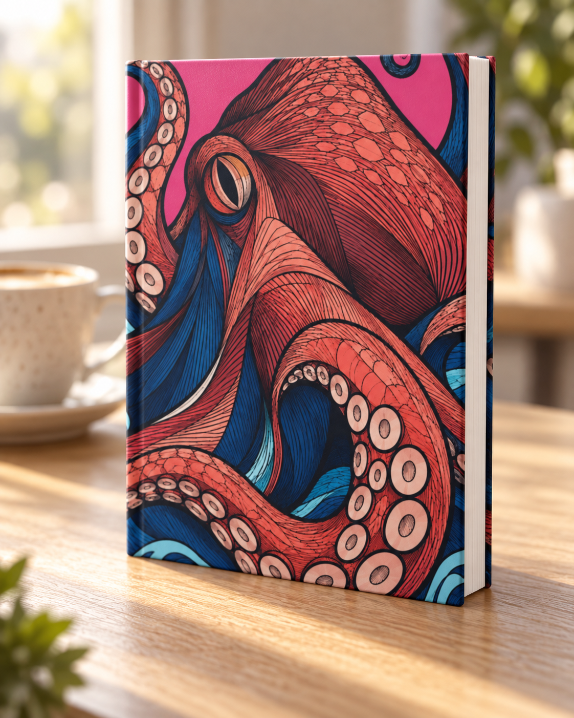 Octopus Tentacles Hardcover Journal | Lined Matte Notebook