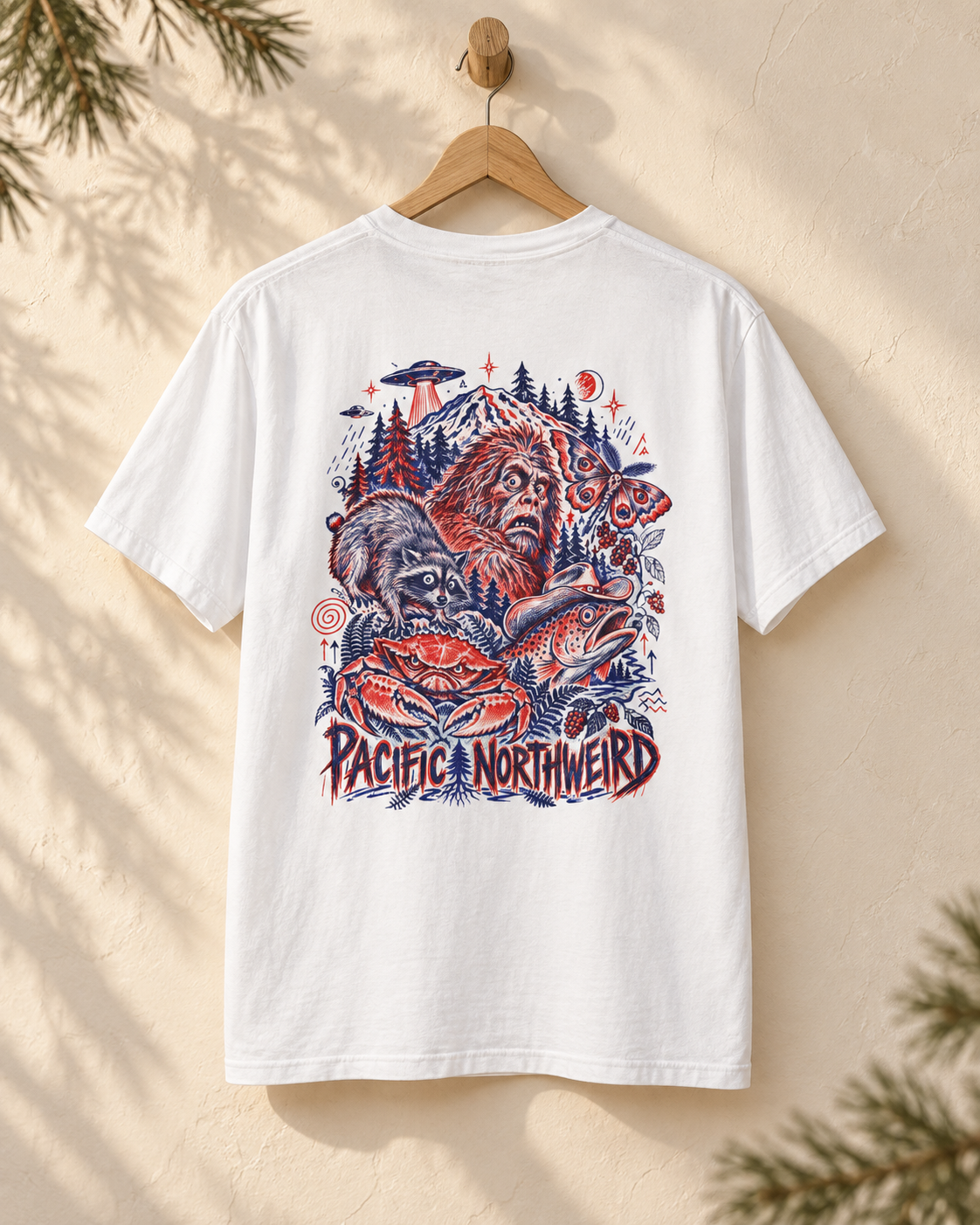 Pacific Northweird T-Shirt — Sasquatch & Northwest Wildlife Graphic Tee