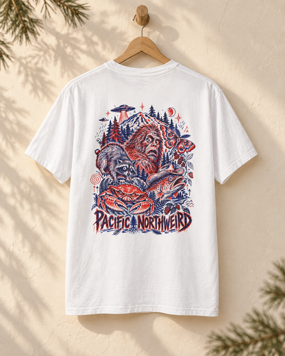 Pacific Northweird T-Shirt — Sasquatch & Northwest Wildlife Graphic Tee