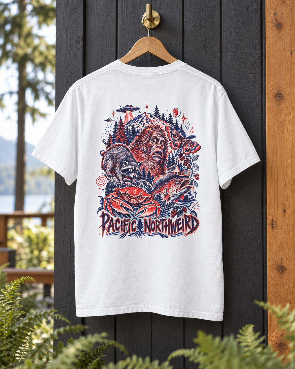 Pacific Northweird T-Shirt — Sasquatch & Northwest Wildlife Graphic Tee