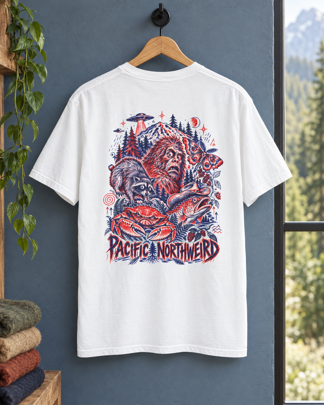 Pacific Northweird T-Shirt — Sasquatch & Northwest Wildlife Graphic Tee