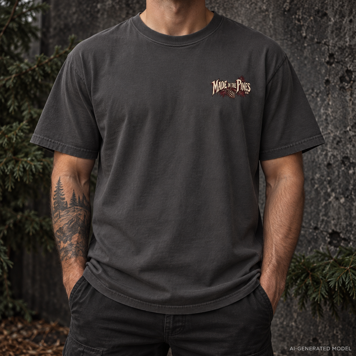 Vampire, Skeleton & Wolf Horror Characters T-Shirt | Spooky Gothic Illustration