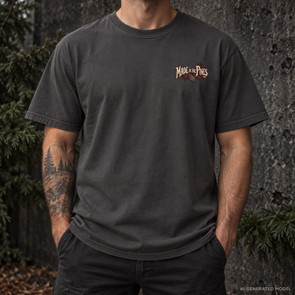 Vampire, Skeleton & Wolf Horror Characters T-Shirt | Spooky Gothic Illustration
