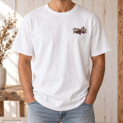 Vampire, Skeleton & Wolf Horror Characters T-Shirt | Spooky Gothic Illustration