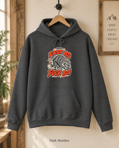 Hoodie — 'Fast as F***boi' Raccoon Graphic Hoodie