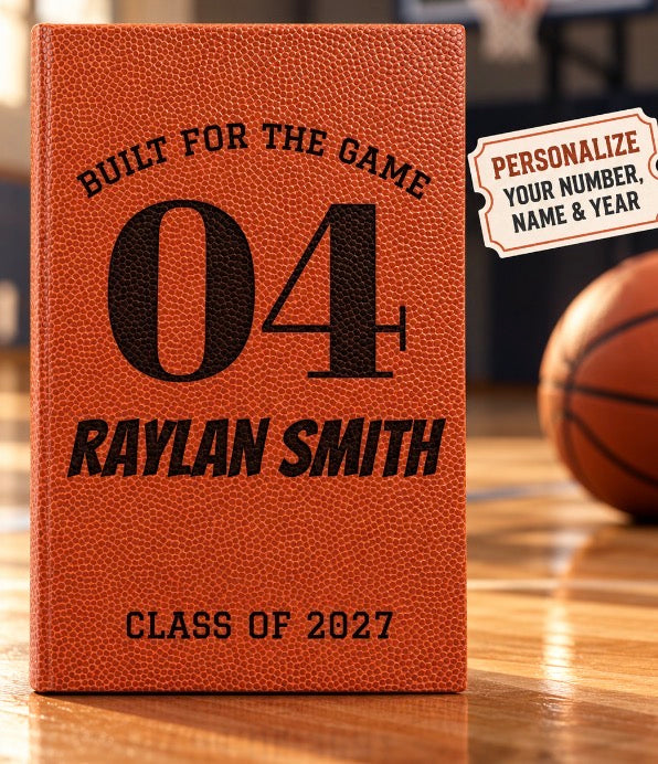 Built For The Game 04 Personalized Journal | Vegan Leather Engraved
