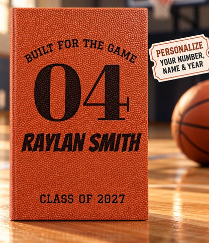 Built For The Game 04 Personalized Journal | Vegan Leather Engraved
