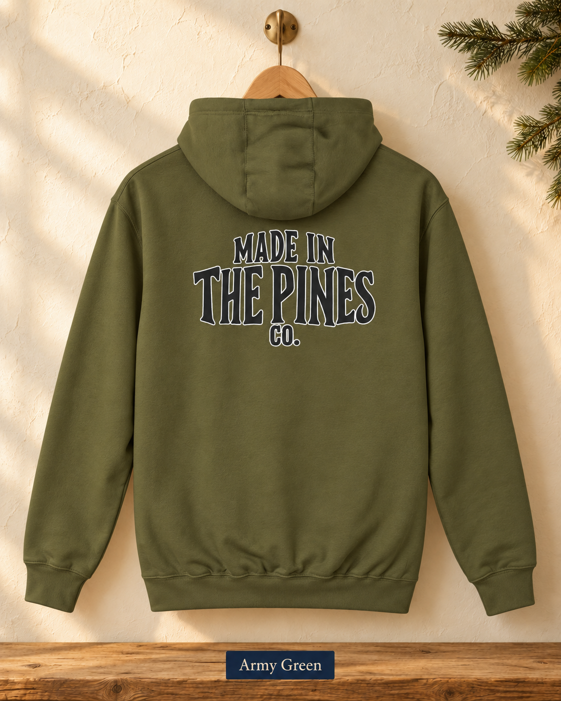 Made in the Pines Hoodie — Cozy Outdoor Adventure Pullover