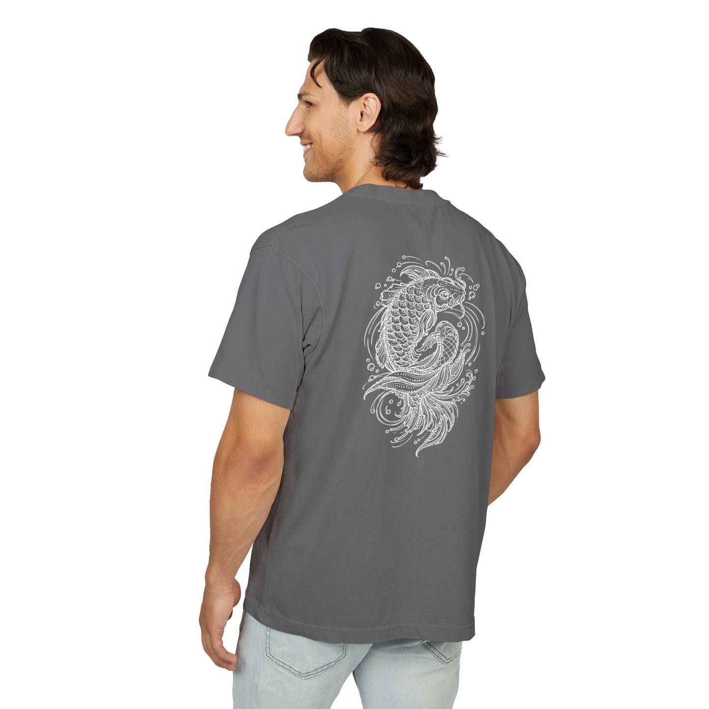 Minimal Japanese Kanji Koi Fish T-Shirt