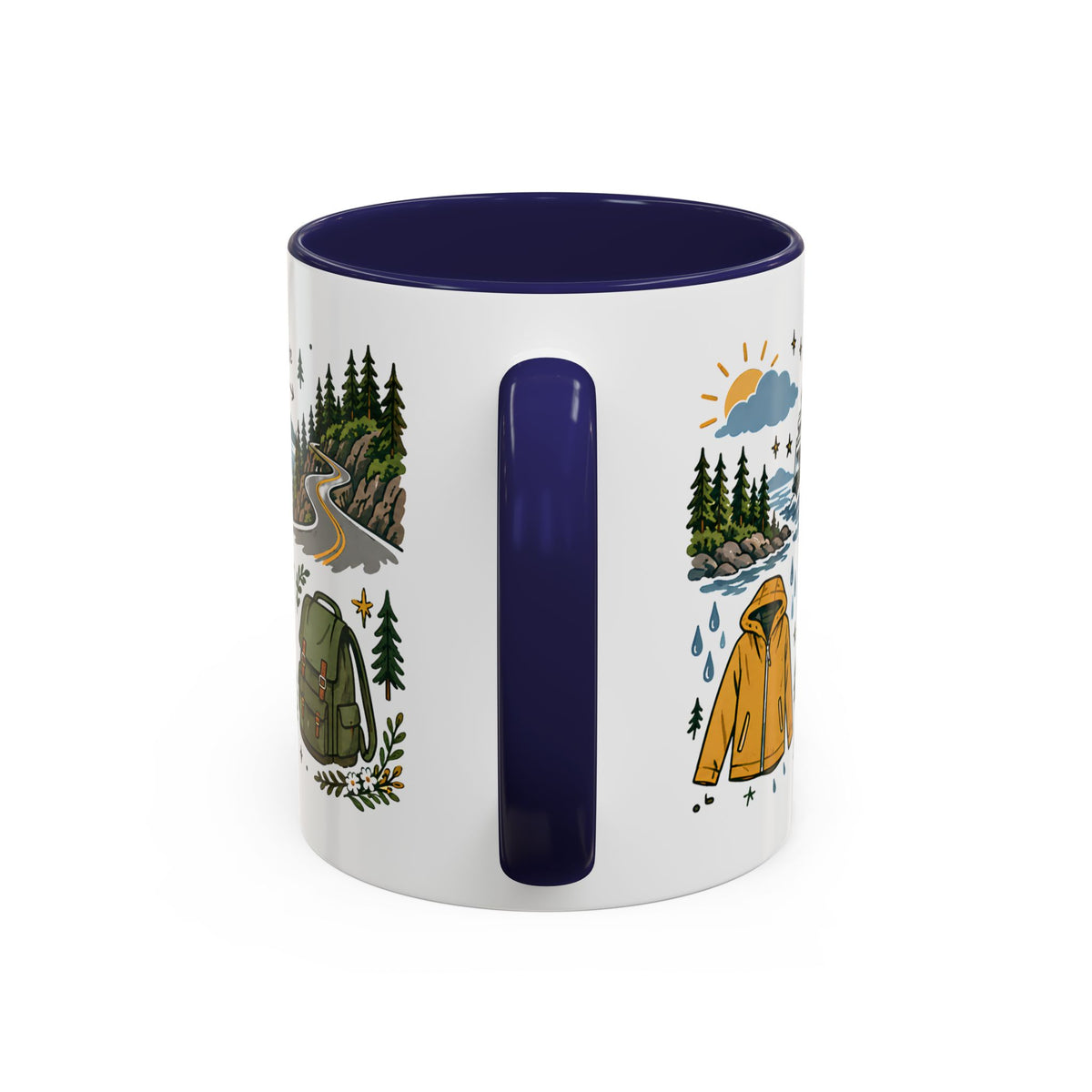 PNW Weekend Accent Coffee Mug — Pacific Northwest Adventure Travel Design (11/15 oz)