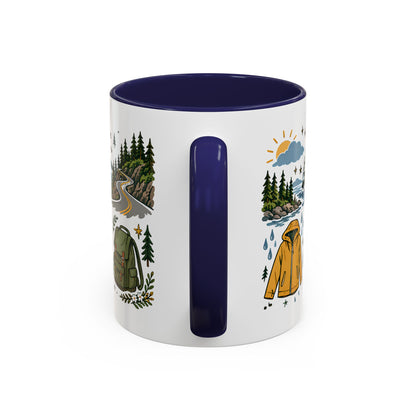 PNW Weekend Accent Coffee Mug — Pacific Northwest Adventure Travel Design (11/15 oz)