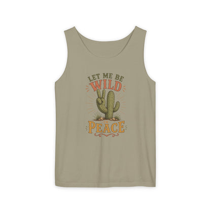 Let Me Be Wild in Peace Cactus Tank Top