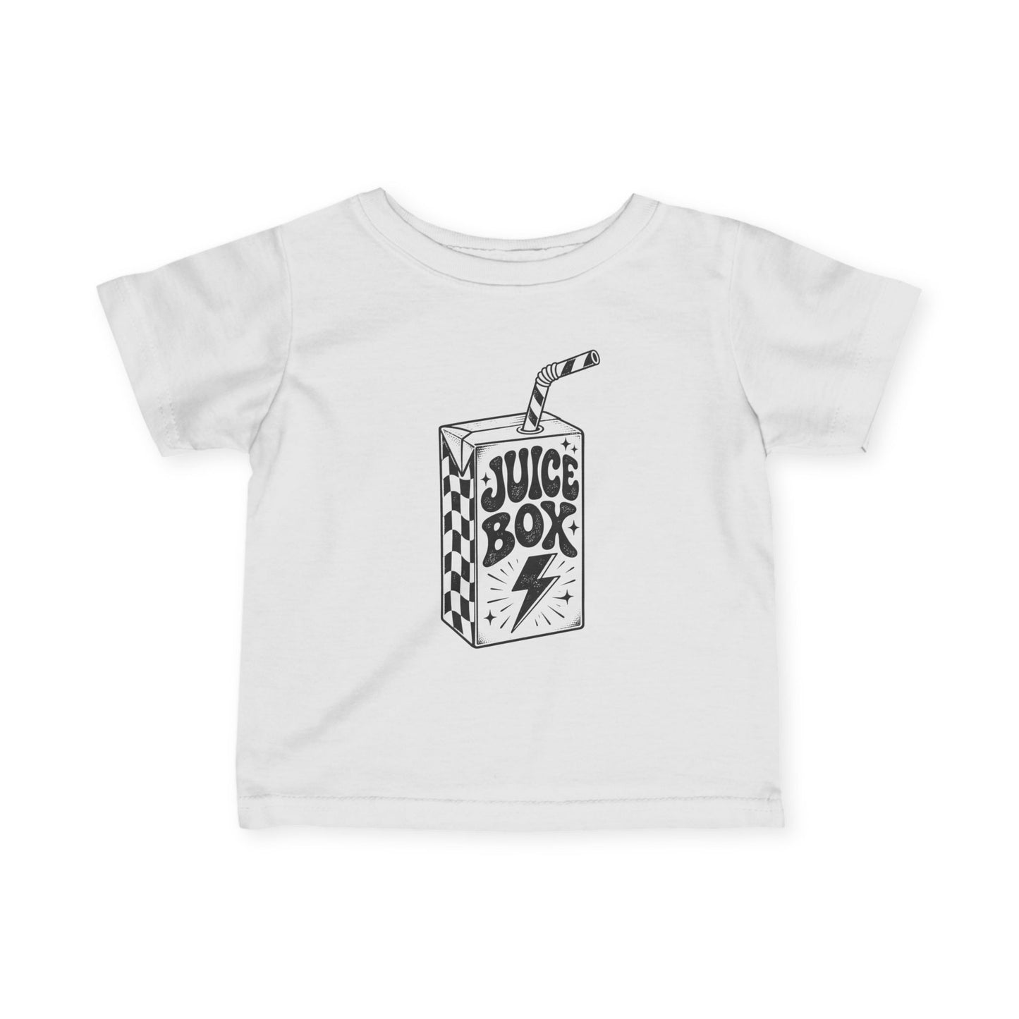 Infant Tee — 'Juice Box' Retro Sketch Baby T‑Shirt