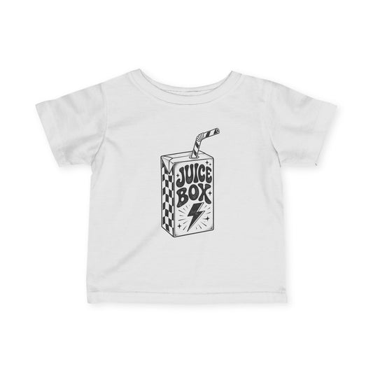 Infant Tee — 'Juice Box' Retro Sketch Baby T‑Shirt