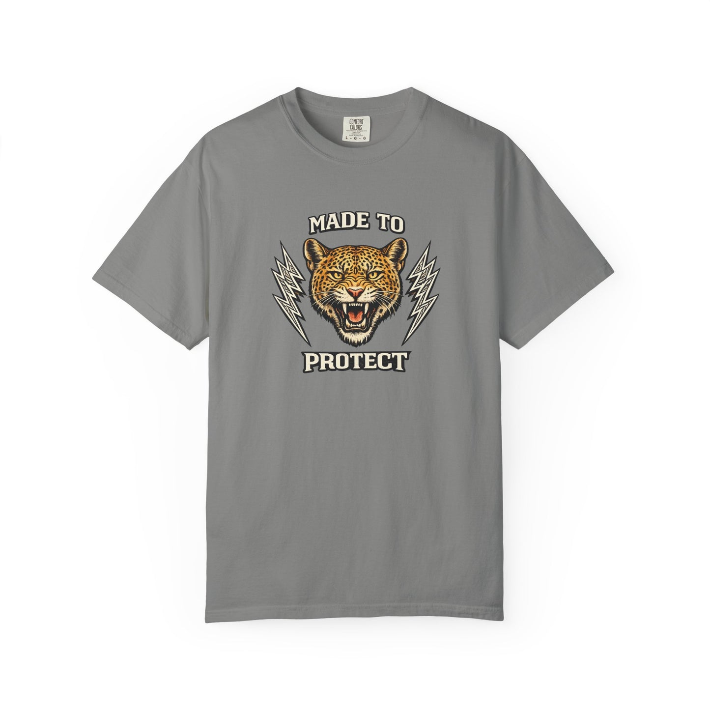 Made To Protect Jaguar Head Vintage Lightning T-Shirt