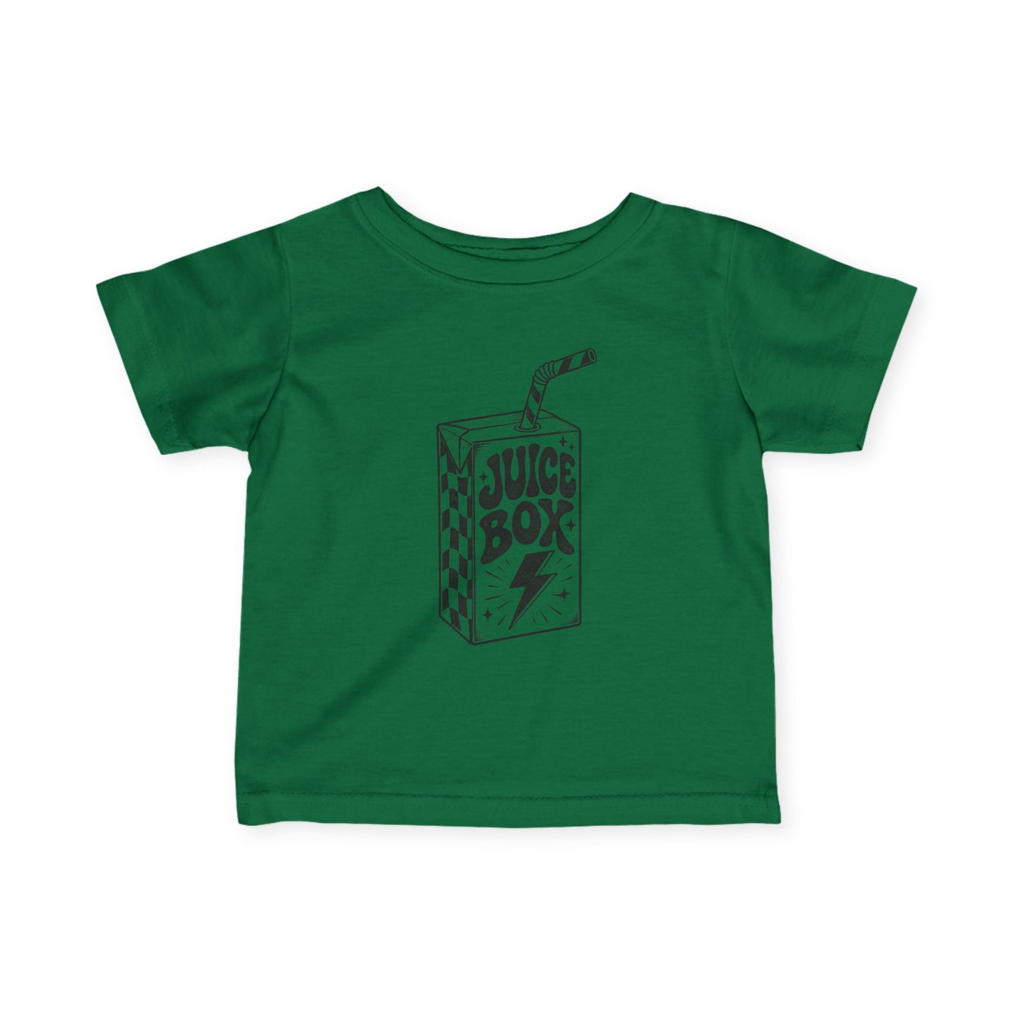 Infant Tee — 'Juice Box' Retro Sketch Baby T‑Shirt
