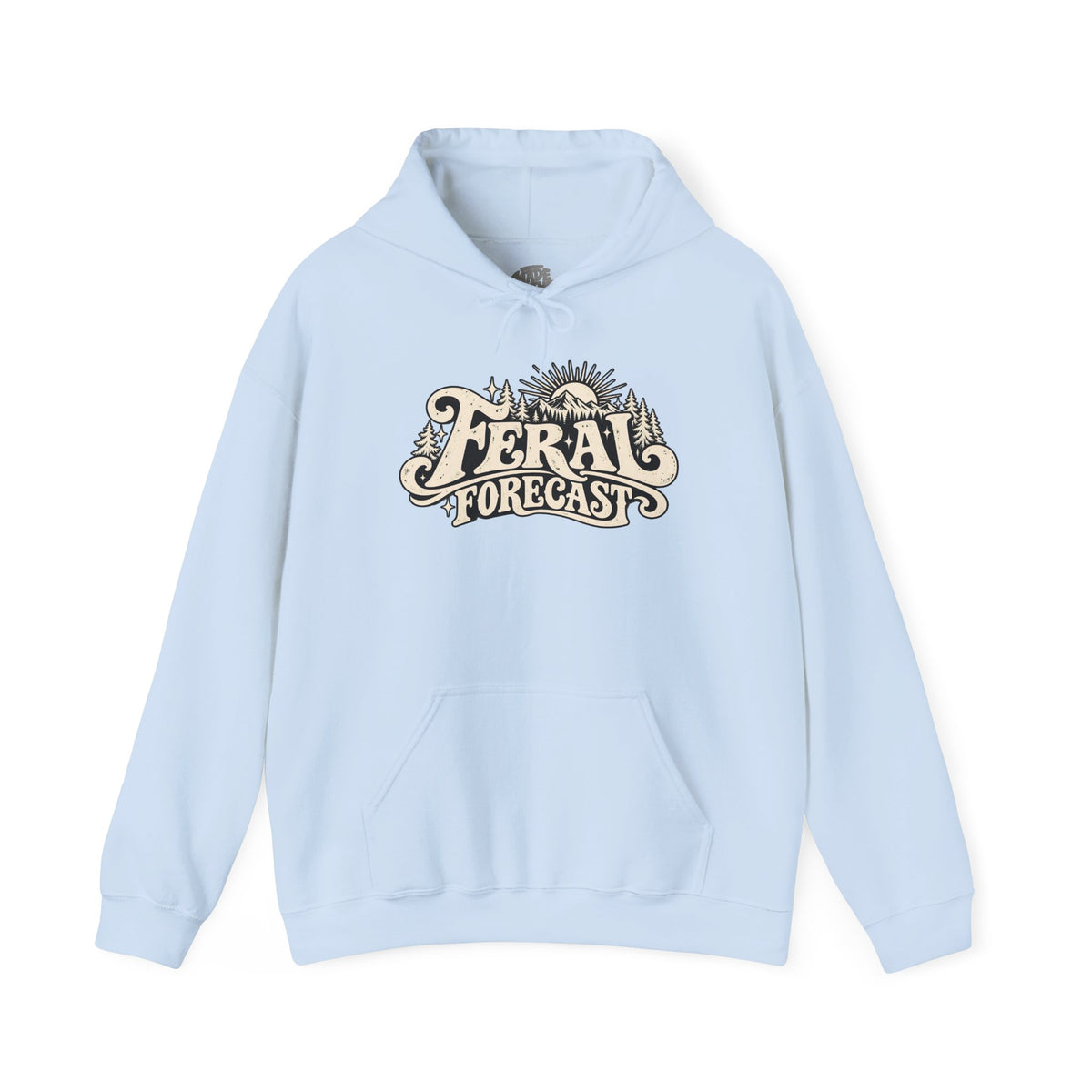 Feral Forecast hoodie | Retro sun illustration, nature-inspired design