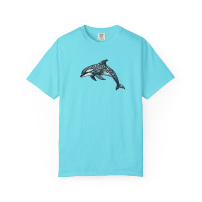 Tribal Orca Dolphin Nautical Whale Art T-shirt