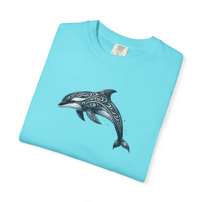 Tribal Orca Dolphin Nautical Whale Art T-shirt
