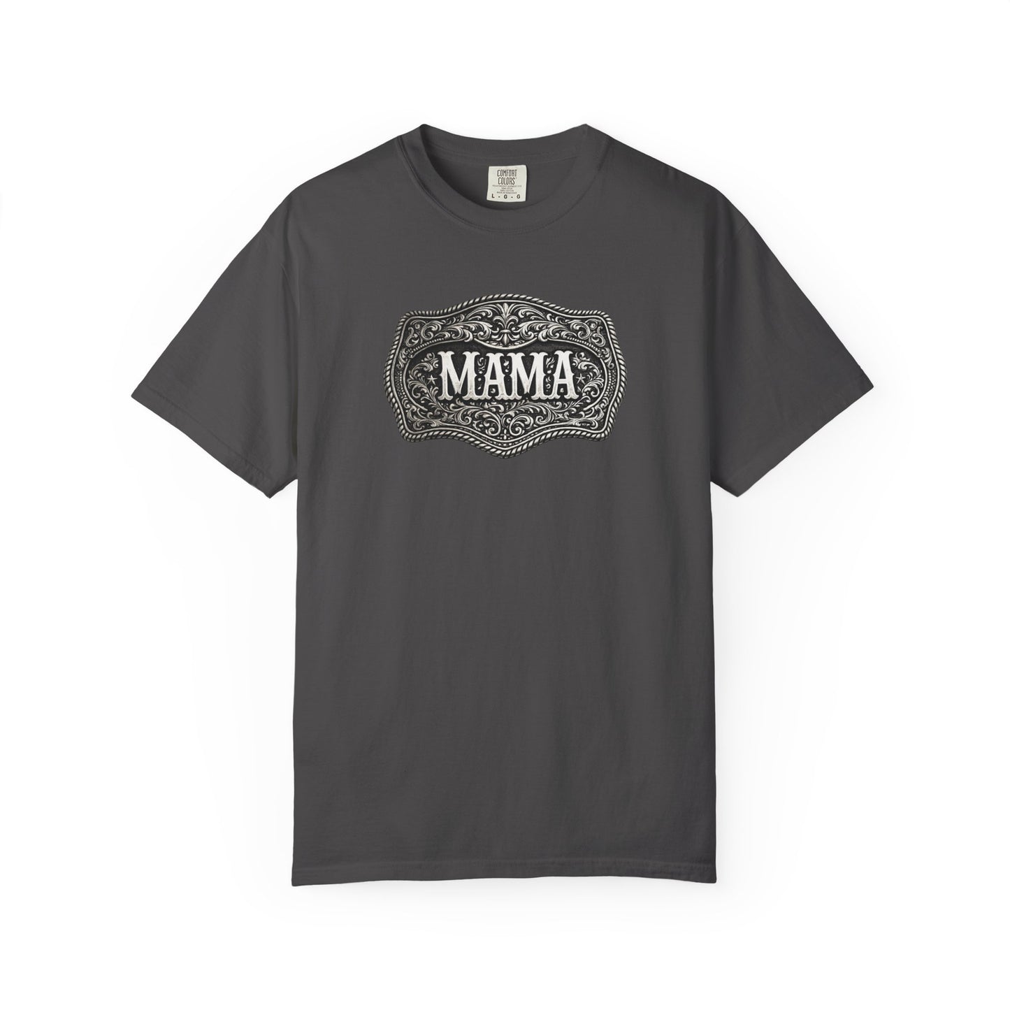 Western Belt Buckle Mama Comfort Colors T-shirt