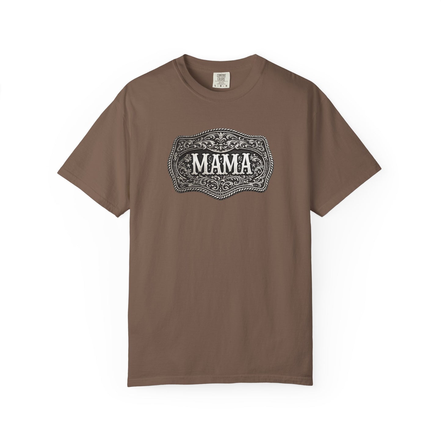 Western Belt Buckle Mama Comfort Colors T-shirt