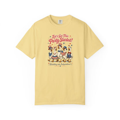Let's Get This Party Started Ducks T-shirt | 4th of July Patriotic Tee