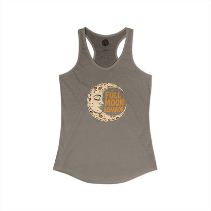 Full Moon Behavior racerback tank