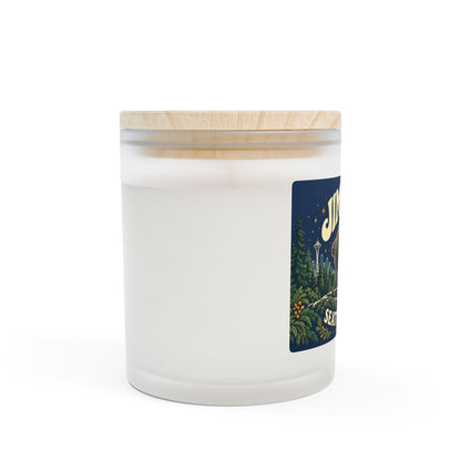 Seattle Raccoon Candle — 'Jimothy' Frosted Glass 11oz Scented Candle