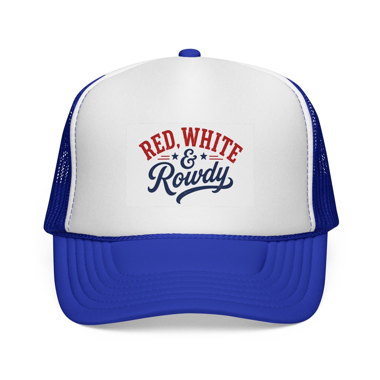 Red, White & Rowdy Trucker Cap | Patriotic Fourth of July Mesh Hat