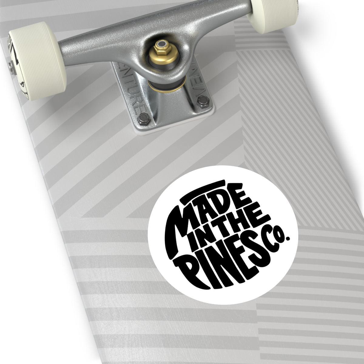 Made in the Pines round sticker | Vinyl decal