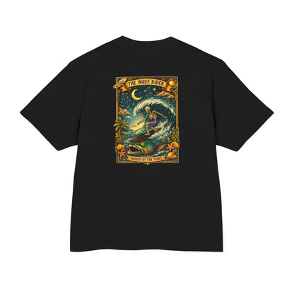 Wave Rider Surf Skeleton Tee — Retro Night Surf Graphic T-Shirt