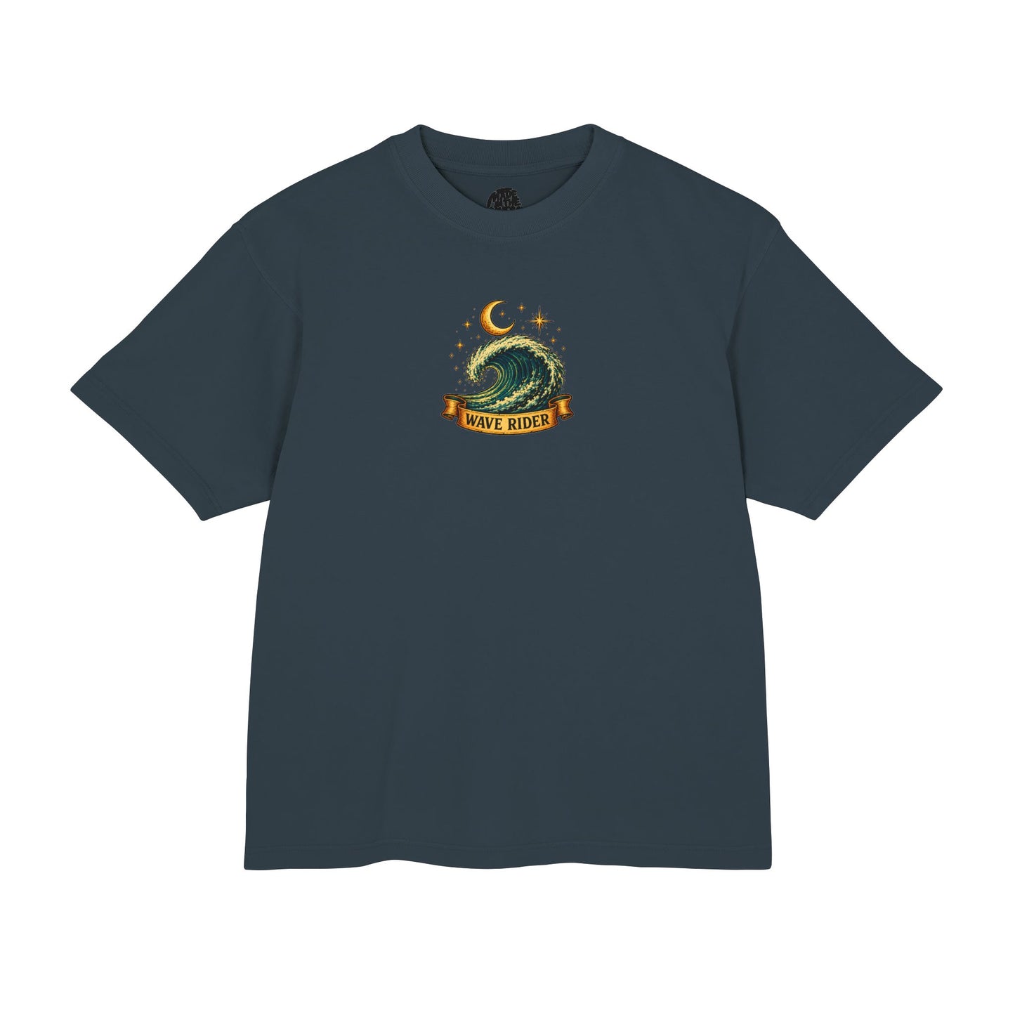 Wave Rider Surf Skeleton Tee — Retro Night Surf Graphic T-Shirt