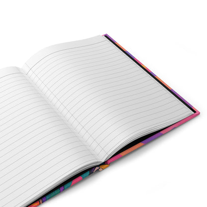 Psychedelic Space Girl Hardcover Journal — Lined Matte Notebook