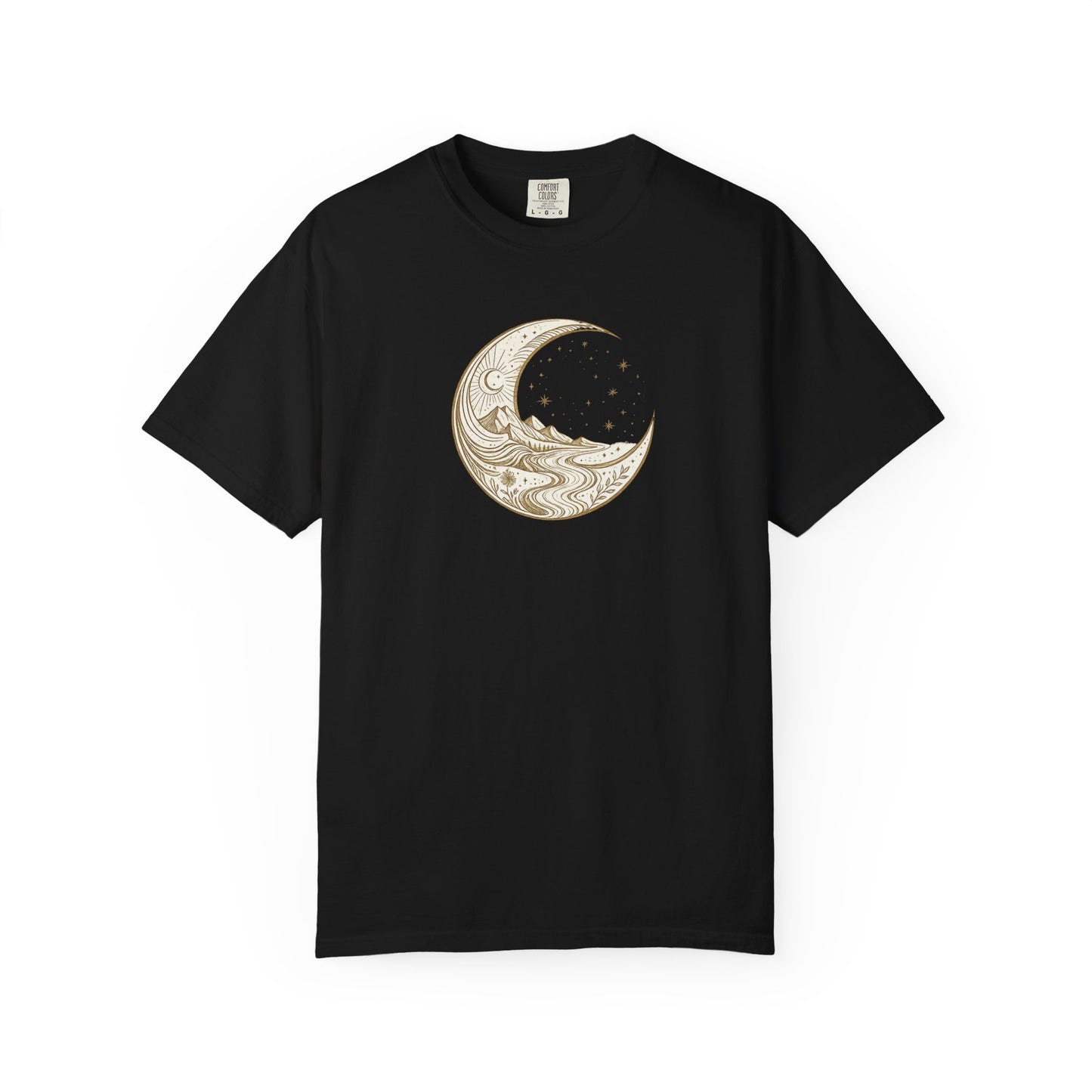 Moonwave Crescent Wave Ocean Moon T-shirt