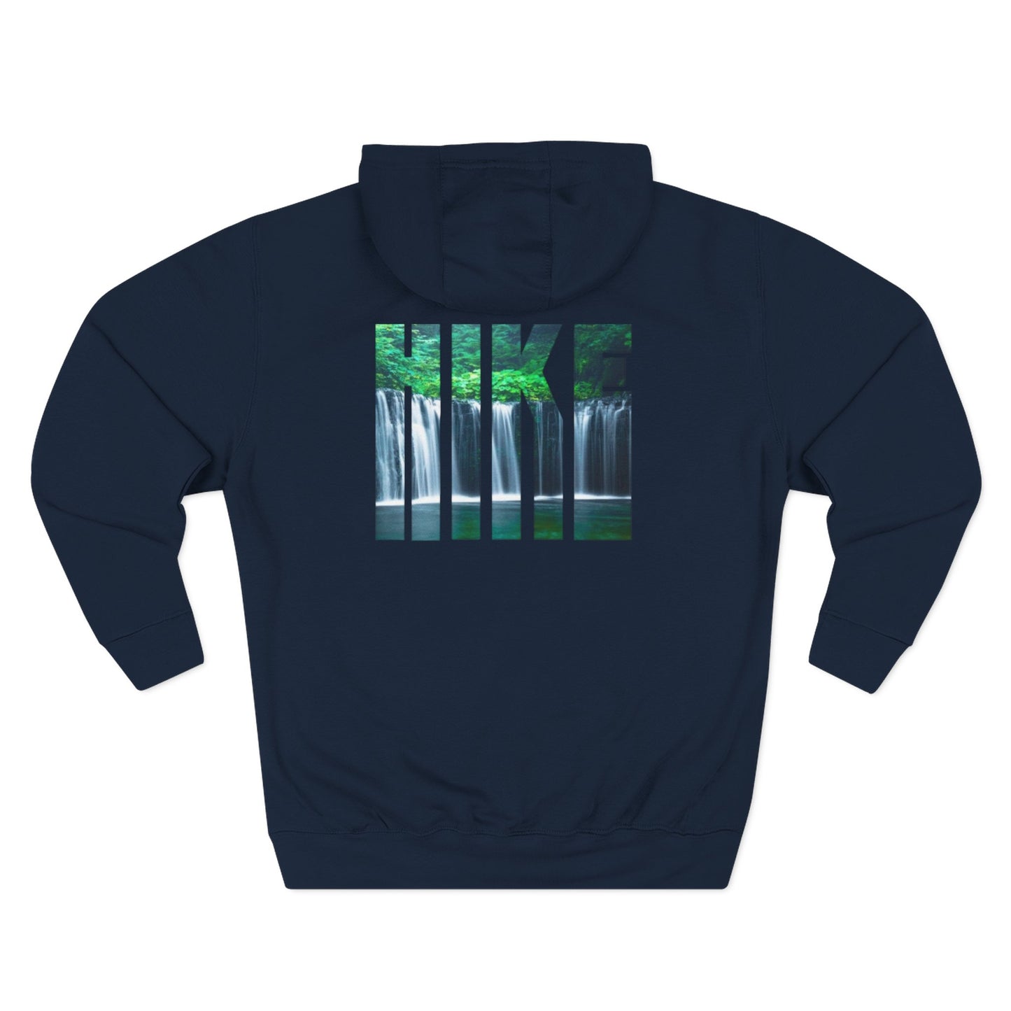 Waterfall Hike Hoodie — Nature Lover Forest Graphic