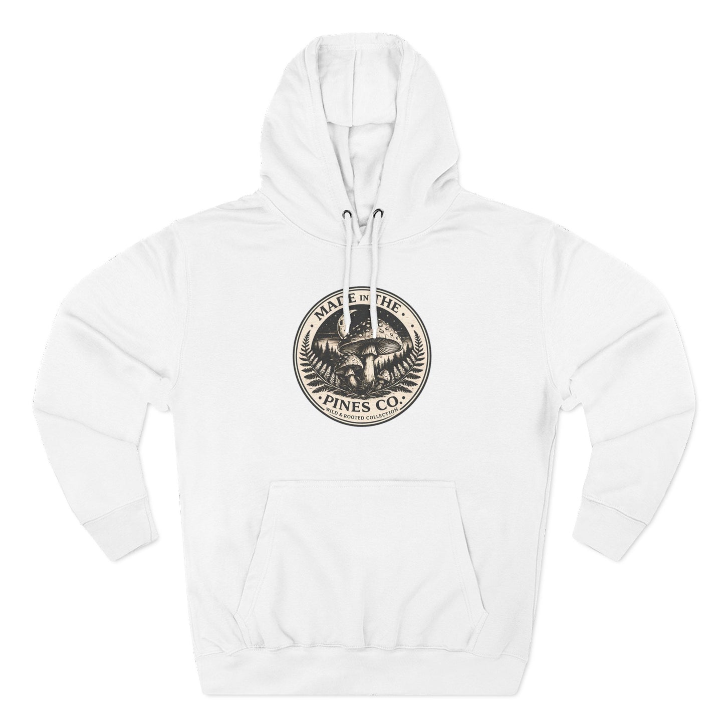Pines Co Mushroom Hoodie — PNW Forest Mushroom Sweatshirt