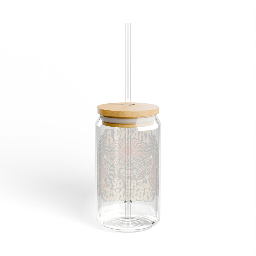 16oz Sipper Glass – 'Taking a Leaf of Absence' Retro Nature Design