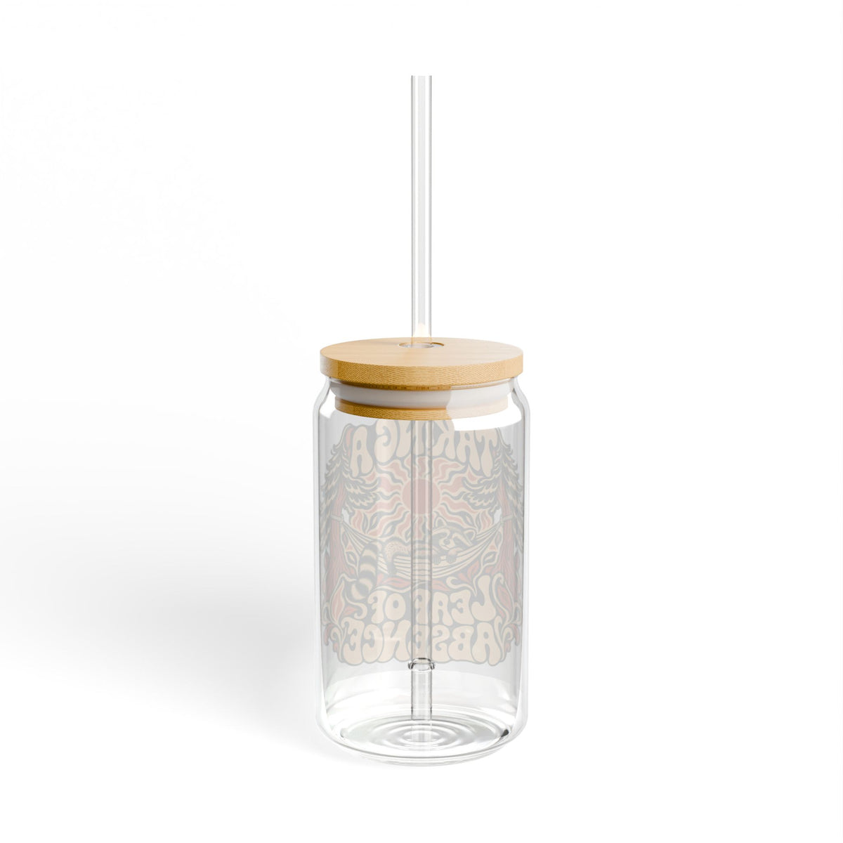 16oz Sipper Glass – 'Taking a Leaf of Absence' Retro Nature Design