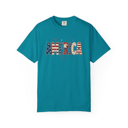 Patriotic America Flag T-shirt — 4th of July Tee