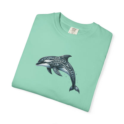 Tribal Orca Dolphin Nautical Whale Art T-shirt