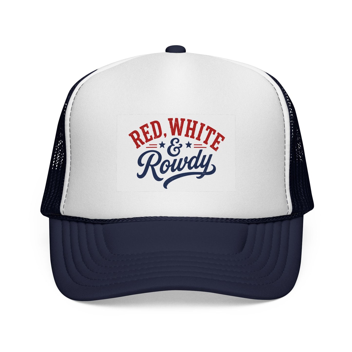 Red, White & Rowdy Trucker Cap | Patriotic Fourth of July Mesh Hat