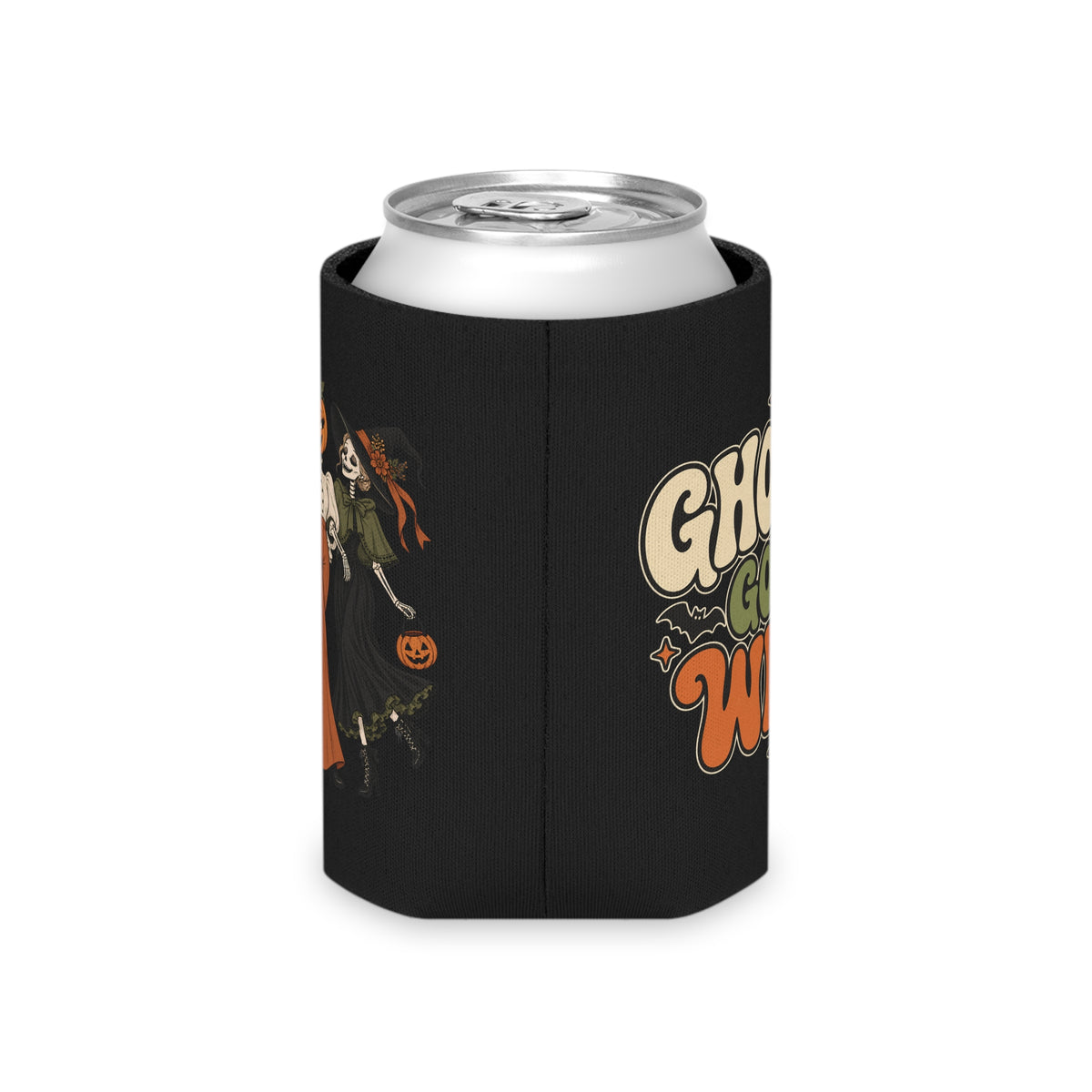 Halloween Trio Can Cooler — 'Ghouls Gone Wild' Festival Drink Koozie