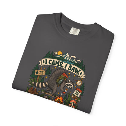 T-Shirt - 'I Came, I Saw, I Needed a Snack' Bear Camping Graphic