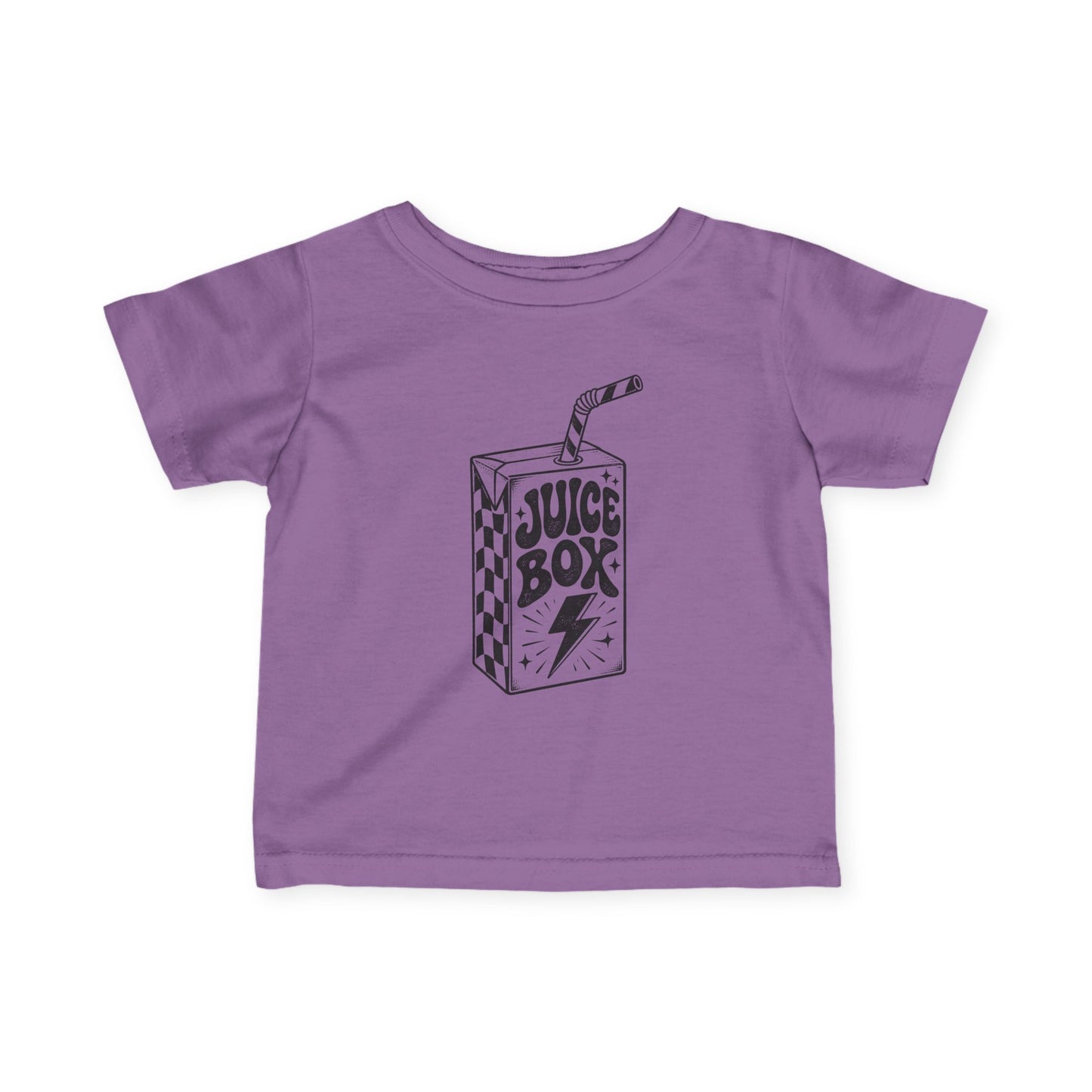 Infant Tee — 'Juice Box' Retro Sketch Baby T‑Shirt