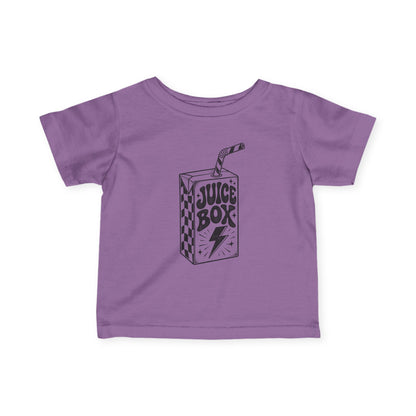 Infant Tee — 'Juice Box' Retro Sketch Baby T‑Shirt