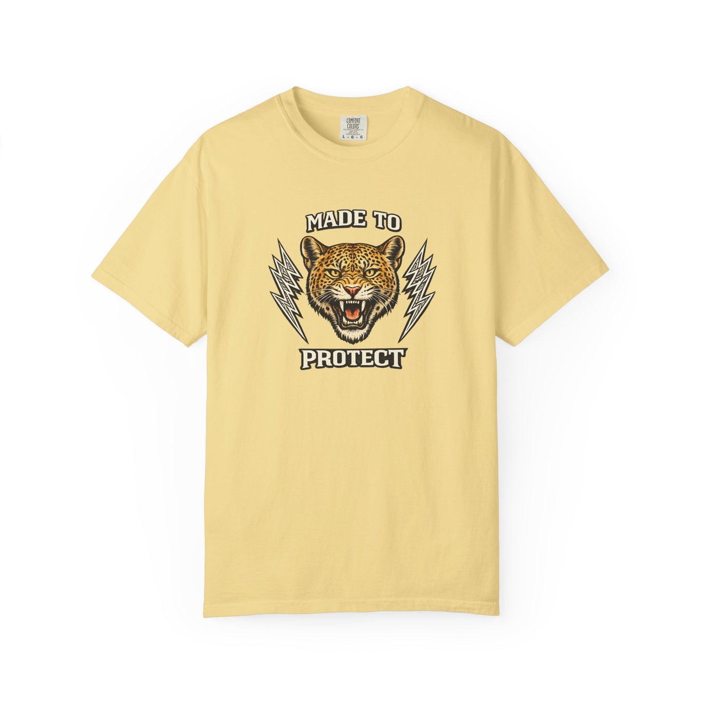 Made To Protect Jaguar Head Vintage Lightning T-Shirt