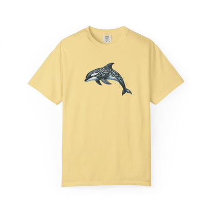Tribal Orca Dolphin Nautical Whale Art T-shirt